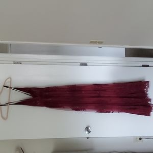 Bella & Bloom Maxi Wine Dress